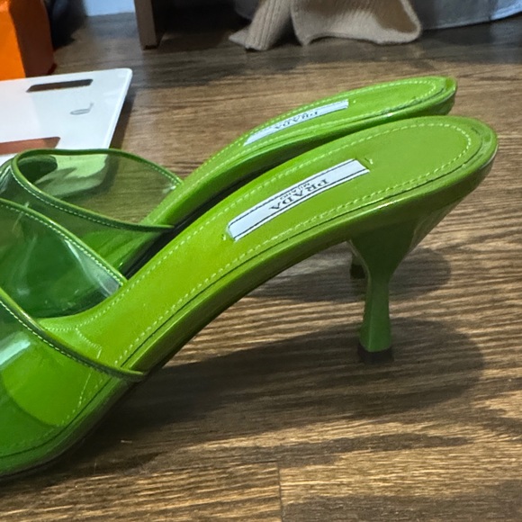 Prada Vibrant Green Women's Mules - Picture 2 of 5